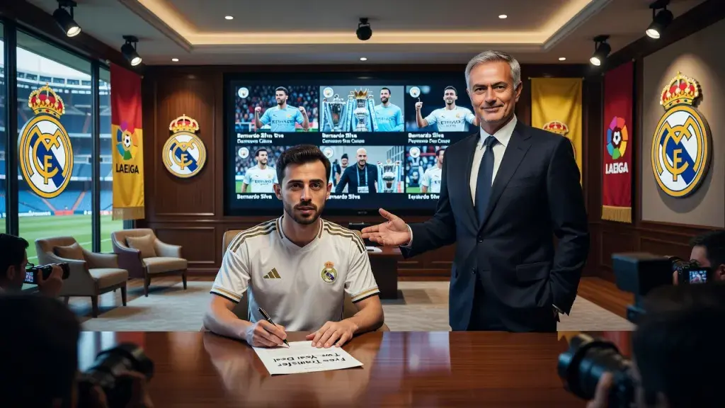 Bernardo Silva Joins Real Madrid on Free Transfer Under Jose Mourinho