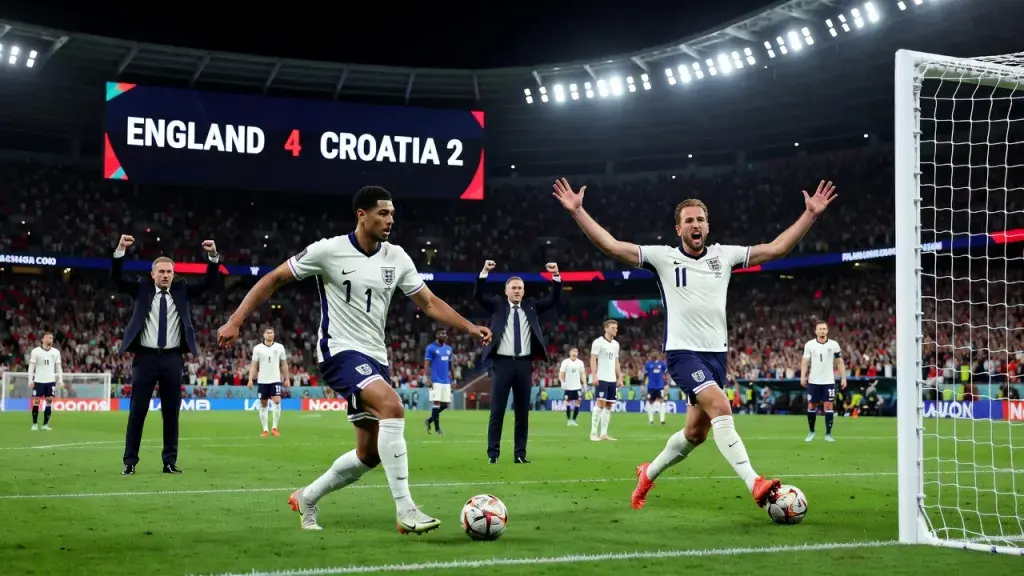 England Silence Doubters With Commanding 4-2 Win Over Croatia