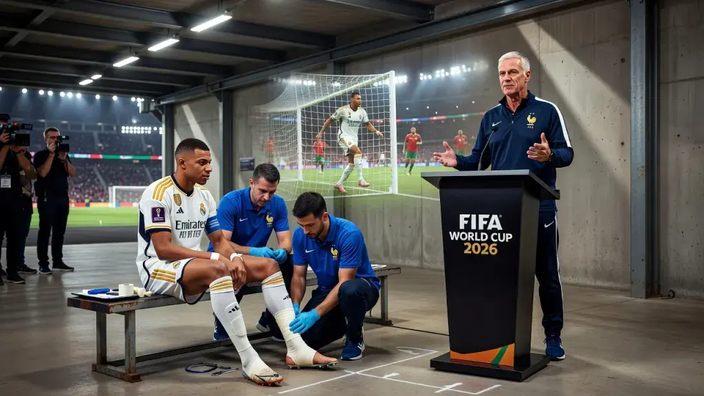Deschamps Calms Mbappé Injury Fears Ahead of World Cup Semifinal